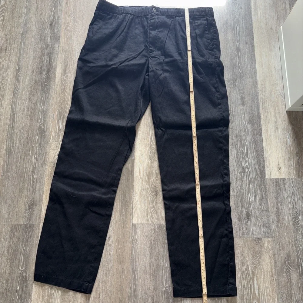 Tommy Bahama Men's Beach Coast Stretch Linen/Cotton Pants XXLT Resort Wear Black